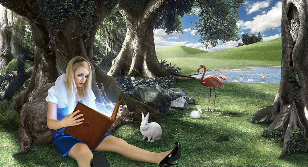 retoque fotografico alice wonderland